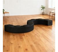 DKPLOE Tabouret Pliant Portable en Papier ImperméAble Peut Accueillir de 3 à 9 Personnes Grande Capacité de Charge Et Servir de Table D'Appoint Ou de Banc(Noir,Nine-Seater:30cm)