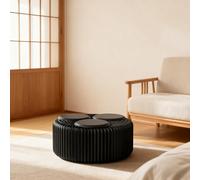 DKPLOE Tabouret Pliant Portable en Papier ImperméAble Peut Accueillir de 3 à 9 Personnes Grande Capacité de Charge Et Servir de Table D'Appoint Ou de Banc(Noir,Three-Seater:30cm)