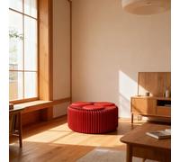 DKPLOE Tabouret Pliant Portable en Papier ImperméAble Peut Accueillir de 3 à 9 Personnes Grande Capacité de Charge Et Servir de Table D'Appoint Ou de Banc(Rouge,Three-Seater:30cm)