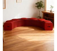 DKPLOE Tabouret Pliant Portable en Papier ImperméAble Peut Accueillir de 3 à 9 Personnes Grande Capacité de Charge Et Servir de Table D'Appoint Ou de Banc(Rouge,Six-Seater:44cm)