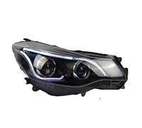 DKPMWD Pour Subaru Xv 2013-2016 Voitures Phare Led Feux De Course Bi-xénon Faisceau Antibrouillard Angel Eyes Niveaux Automatiques Voiture Couvercle Phare(LED)