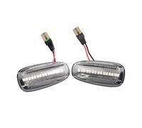 DKPMWD Rétroviseur Clignotant Clignotant Séquentiel De Lampe Répétition Latérale Pour Opel Pour Zafira A 99-05 Pour Astra G Marqueur Latéral Dynamique À 2x(Crystal Type)