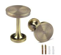 DKRAHRJJ 2 Pattes D'Oreilles Pour Rideaux, Médaillon Rond En Métal, Crochets Muraux, Style Moderne Et Simple, Décoratd'Intérieur, Avec 2 Vis/Bronze
