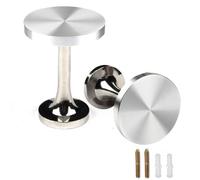 DKRAHRJJ 2 Pattes D'Oreilles Pour Rideaux, Médaillon Rond En Métal, Crochets Muraux, Style Moderne Et Simple, Décoratd'Intérieur, Avec 2 Vis/Sier