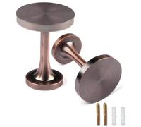 DKRAHRJJ 2 Pattes D'Oreilles Pour Rideaux, Médaillon Rond En Métal, Crochets Muraux, Style Moderne Et Simple, Décoratd'Intérieur, Avec 2 Vis/Copper