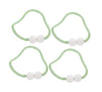 DKRAHRJJ Embrasses Pour Rideaux, 4 Pièces, Boucles Magnétiques Pour Rideaux, Embrasses Pour Rideaux, Décor Perles, Support Métallique, Rideaux Magnétiques/Green/47X3Cm