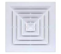 DKRCPFNT Grille De Ventilation, 1 Pièce, Couvercle D'aération Blanc, Fixation Murale Au Plafond, for Salle De Bain, Bureau, Maison(500x500MM)