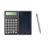 DKSooozs 1 ensemble calculatrice scientifique pliable pour l'école, le bureau, la tablette portable en plastique, gris
