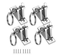 DKSooozs 1 ensemble de charnières de pont supérieur Bimini avec goupille à dégagement rapide Bimini Top Fitting Hardware 90 ° charnière de pont vis d'installation en acier inoxydable