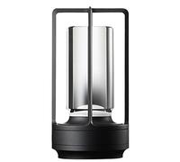 DKSooozs 1 lampe de chevet rechargeable en cristal pour chambre à coucher, lampe de table tactile LED, décoration de restaurant, veilleuse d'ambiance noire