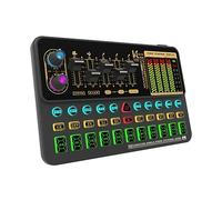 DKSooozs 1 pièce K500 Sound Effects Board ABS Microphone Voice Changer Sound Card pour téléphone/ordinateur