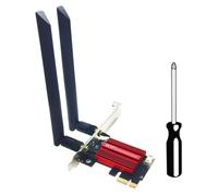 DKSooozs Adaptateur réseau sans fil WiFi 7 BE200 Pro Pcie BT5.4 Tri bande 2,4 G5G6 GHz BE200 Carte WiFi Carte Reseau Clé Internet pour Win11 Linux Durable Facile à installer Facile à utiliser