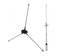 DKSooozs Lot de 2 accessoires électroniques : 1 lot d'antenne UHF-F 10-1300 MHz et 1 ensemble d'antenne double bande UHF/VHF 144/430 MHz 2,15