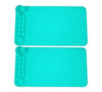 DKSooozs Lot de 2 tampons de peinture en silicone transparent pour graffiti, traçage et coloriage, loisirs créatifs, palette de couleurs, durable, facile à utiliser (vert)