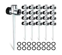 DKSooozs Lot de 30 arroseurs de 1,27 cm avec base en zinc pour arroseurs de pelouse et de jardin