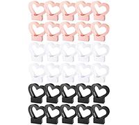 DKSooozs Lot de 30 boîtes de fleurs en papier kraft pour arrangement de fleurs - Noir, blanc, rose (cœur)
