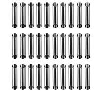 DKSooozs Lot de 30 moules en forme de tube de beurre en acier inoxydable anti-adhésif pour brioche
