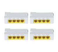 DKSooozs Lot de 4 rallonges PoE à 3 ports IEEE802.3Af 10/100/1000 Mbps 1 à 3 réseaux pour commutateur PoE NVR IP Caméra AP Pièces de rechange