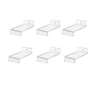 DKSooozs Lot de 6 étagères murales pour objets de collection - Kit de support pour montage mural