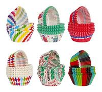 DKSooozs Lot de 600 caissettes à cupcakes en papier 6 styles pour muffins, desserts, fête de mariage, anniversaire