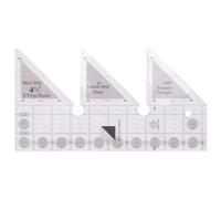 DKSooozs Règle quadrillée 45 degrés double bande règle non-quart carré guide de coupe triple angle (25,4 cm)
