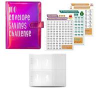 DKSooozs Rejoignez le défi d'épargne de 52 semaines 100 enveloppes chemin amusant pour économiser 5 en un an avec notre classeur budgétaire C durable