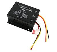 DKSooozs Transformateur d'alimentation de voiture 24 V à 12 V 30 A pour camion, bus, DVD, modification audio efficace