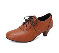 Dktoberfest Femmes Europe États-Unis Commerce Extérieur Printemps Été Bouche Profonde Liée Avec La Couleur Solide Chaussures Rétro Fleurs Femmes Chaussures, jaune, 36 EU