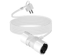 DKTYGER Double prise pour prise, rallonge de 5 m avec 2 prises Schuko, multiprise 2 prises, double rallonge avec 2 contacts de protection, répartiteur à 2 prises, max. 3500 W