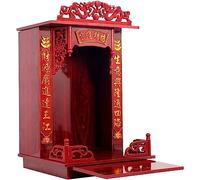 DKULMN Autel Bouddhiste, étagère pour Statue de Bouddha, autel Bouddhiste Chinois, étagère pour Statue de Bouddha en Bois pour la décoration intérieure