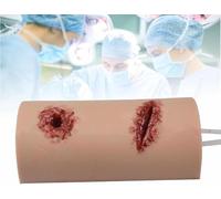 DKULMN Wound Packing Trainer Kit,Laceration Wound Packing Trainer Models, Stop The Bleed Training Kit, Simulation of Wound Bleeding for First Aid Training