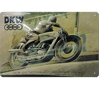 DKW AutoUnion Moto Plaque publicitaire rétro en relief 30 x 20 cm