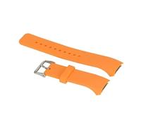 DKWOIS Bracelet compatible avec la montre connectée Samsung Gear S2 R720, bracelet de remplacement en silicone de couleur unie, bracelet de sport compatible avec Gear R730 Correa(Orange,S)