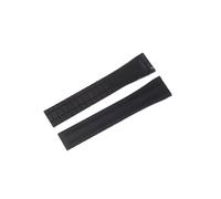 DKWOIS Bracelet de montre CTS en caoutchouc fluoré 20 mm, boucle papillon à dégagement rapide, FKM, à découper sur mesure, compatible avec Seiko Aquanaut, OEM Seamaster(Black,20MMX16MM_BLACK BUCKLE)