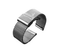 DKWOIS Bracelet de montre en acier inoxydable 24 mm for homme, compatible avec Casio PRG-600YB/PRG-650/PRW-6600 GA2000, noir et solide(D silver)