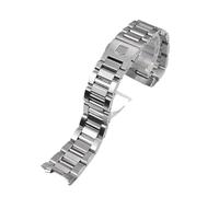 DKWOIS Bracelet de montre en acier inoxydable massif 22 mm 24 mm compatible avec les montres Tag Heuer Calera Series. Bracelet en acier argenté.(Silver,22mm)