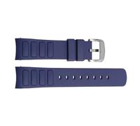 DKWOIS Bracelet de montre en caoutchouc compatible avec Mido Multifort TV M049.526, 22 mm, interface incurvée M049, accessoires de montre en silicone(Blue-silver)