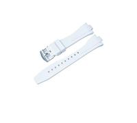 DKWOIS Bracelet de montre en caoutchouc fluoré compatible avec les bracelets de montre Citizen TSUYOSA Collection NJ0150 NJ0151ME FKM for hommes et femmes, bracelet coloré(White)