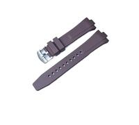 DKWOIS Bracelet de montre en caoutchouc fluoré compatible avec les bracelets de montre Citizen TSUYOSA Collection NJ0150 NJ0151ME FKM for hommes et femmes, bracelet coloré(Brown)