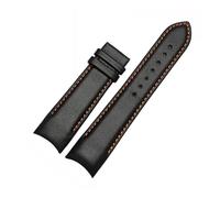 DKWOIS Bracelet de montre en cuir à extrémité incurvée 22 mm 23 mm 24 mm compatible avec la ceinture de montre Tissot 1853 COUTURIER T035627A T035407A T035439 for homme(Oragne line-no BK,22mm)