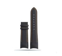DKWOIS Bracelet de montre en cuir compatible avec Tissot T035 for homme, série 1853 T035627 T035617 T035407, ceinture à bouche d'arc 22 mm, 23 mm, 24 mm(B-black no buckle,22mm)