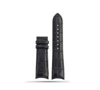 DKWOIS Bracelet de montre en cuir compatible avec Tissot T035 for homme, série 1853 T035627 T035617 T035407, ceinture à bouche d'arc 22 mm, 23 mm, 24 mm(A-black no buckle,24mm)