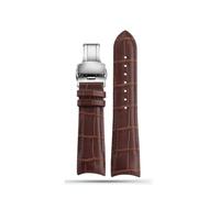DKWOIS Bracelet de montre en cuir compatible avec Tissot T035 for homme, série 1853 T035627 T035617 T035407, ceinture à bouche d'arc 22 mm, 23 mm, 24 mm(A-brown silver,22mm)