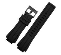 Bracelet de montre en silicone compatible avec G-SHOCK GA2100 GA-2100 GM2100 DW5600 DW6900 Bracelet de sport en caoutchouc noir modifié 16 mm(Black line-black)