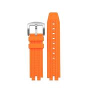 DKWOIS Bracelet de montre en silicone for homme, compatible avec Casio Mountaineering PROTREK PRW-3000 PRW-3100 PRW-6000 PRW-6100Y PRG-300 330(Orange steel)