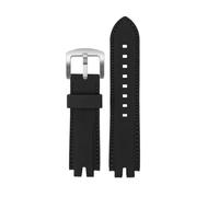 DKWOIS Bracelet de montre en silicone for homme, compatible avec Casio Mountaineering PROTREK PRW-3000 PRW-3100 PRW-6000 PRW-6100Y PRG-300 330(Black black -silver)