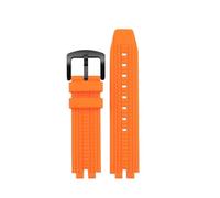 DKWOIS Bracelet de montre en silicone for homme, compatible avec Casio Mountaineering PROTREK PRW-3000 PRW-3100 PRW-6000 PRW-6100Y PRG-300 330(Orange-black)