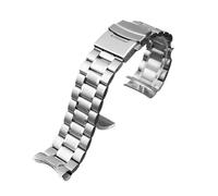 DKWOIS Bracelet de montre incurvé en acier inoxydable, Compatible avec Casio EFV-540 BEM501/506 EFB-660 BEM-506 ECB900, Bracelet for hommes 20mm 22mm(A silver,20mm)