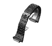 DKWOIS Bracelet de montre modifié compatible avec Casio GA-2100, bracelet en acier inoxydable, série GA2100 GA2110 GA-B2100, accessoires for montres for hommes(Black-strap)