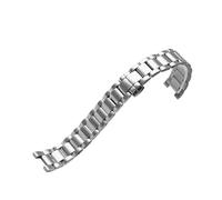 DKWOIS Bracelet en acier inoxydable à encoche compatible avec la montre Rossini GC Ceinture for femme Bracelet de montre en or rose 16 * 8 mm 18 * 10 mm 20 * 11 mm Envoyer des vis(Silver,20-12mm)